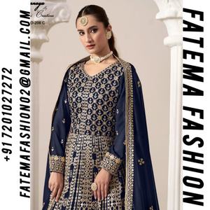 Nueva colección de trabajo de bordado pesado de Fatema Fashion, vestido de trabajo de piedra adecuado para boda, Top Salwar Kameez con Dupatta, venta al por mayor - Product Image 2