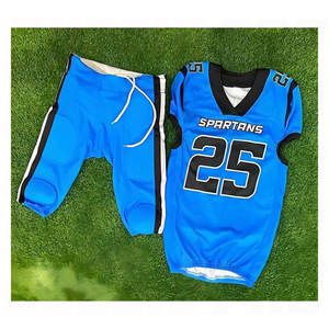 Uniforme de football américain réversible d'usine d'origine, impression personnalisée sur sergé, maillots de haute qualité pour adultes, couleur personnalisée - Product Image 4