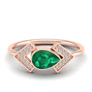 Anillos REYES de Alta Calidad con Moissanita y Esmeralda en Plata de Ley 925, Impresionante Joyería Nupcial para Mujer - Product Image 5