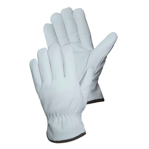 <b>Driver</b> Work <b>Gloves</b> Durable Smooth Control Leather Waterproof Breathable Adjustable Wristband for Small Repetitive Operations - Product Image 1