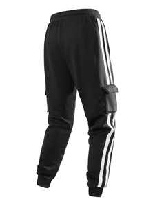 Pantalones Jogger Cargo para Hombre, Ligeros, Transpirables, Antiarrugas, Cintura Elástica, Estilo Casual, Lisos, Teñidos, 100% Poliéster - Product Image 3