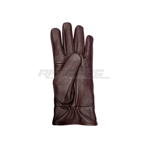 Brown Genuine Leather <b>Gloves</b> Fleece Lined Winter <b>Gloves</b> Quilted Cuff OEM Bulk Daily Wear Leather <b>Driving</b> <b>Gloves</b> - Product Image 4