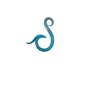 Fournitures en gros pour la fabrication de bijoux : Fermoirs métalliques bleus en boucle, connecteurs, crochets, apprêts, petites breloques, pendentifs à bas prix - Product Image 2