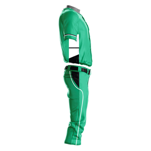 Conjunto de Uniforme de Béisbol Verde para Hombre, Jersey de Manga Corta y Pantalones, Impresión Sublimada, Secado Rápido, Poliéster, Todas las Temporadas, Números de Equipo para Adultos - Product Image 2