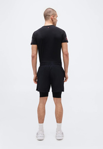 Shorts de sport respirants à double couche avec logo personnalisé, fabricant premium - Product Image 6