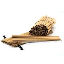 BEST SELLER Pailles en bambou réutilisables de haute qualité, ensemble de pailles à boire avec brosse de nettoyage, Direct Factory Blue Lotus Farm Classic - Product Image 4