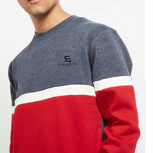 Sudadera de Cuello Redondo para Hombre, Color Beige, Corte Holgado, Tejido de Algodón, Estilo Casual, Color Sólido, Manga Regular, Otoño-Invierno 2026 - Product Image 6