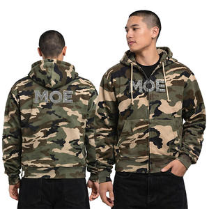 Sudadera Táctica Personalizada para Hombre, Estilo Boxy, Impresión DTG, Oversize, Felpa Francesa, Camuflaje, Cremallera, Vintage, Lavado Ácido, OEM - Product Image 1