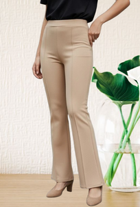 Pantalones de Vestir de Pierna Recta, Corte Ajustado, Cómodos y Transpirables, Pantalones Casuales de Cintura Alta para Mujer, Primavera-Otoño - Product Image 5