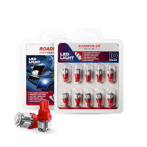 Ampoules LED Roadpower Red T10, lot de 10, CANbus, sans erreur, Plug and Play, économise la durée de vie de la batterie tout en offrant une puissance élevée - Product Image 5