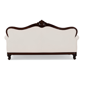 Luxury Classic Solid Teak <b>Wood</b> <b>Sofa</b> 3 Seater Carved Living Room Furniture Upholstered Hotel Villa Apartment Furniture - Product Image 4