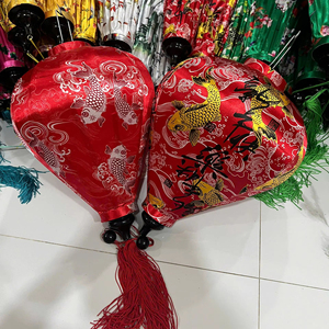 Silk Lanterns Hoi An Bamboo Silk Lanterns Decorative Hanging Lights For Wedding Garden Vietnam Silk Lanterns Decor - Product Image 1