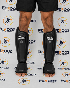 Espinilleras de Piel Sintética PU Color Púrpura con Protección para los Pies para Kickboxing, Muay Thai, Karate, Taekwondo, Entrenamiento y Artes Marciales - Product Image 6