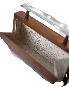 Elegante lujo madre de perla incrustaciones Jacquard embrague hecho a mano bordado indio personalizado para bodas islámicas novias árabes - Product Image 2