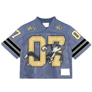 เสื้อเจอร์ซีย์ฮิปฮอปคอวีผู้ชาย ผ้าโพลีเอสเตอร์/คอตตอน 150 กรัม พิมพ์ลายแบบซับลิเมชั่น ลายเรียบ ทรงปกติ แห้งเร็ว ระบายอากาศได้ดี - Product Image 6