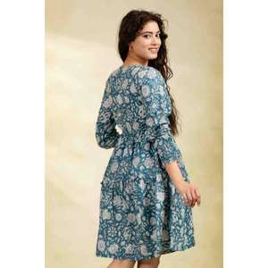 ชุดเดรสสั้นพิมพ์ลายดอกไม้สำหรับผู้หญิง, มินิเดรสฤดูร้อนสไตล์โบฮีเมียนน่ารัก, ชุดวันหยุดลำลอง, ชุดลำลองอินเทรนด์ - Product Image 5