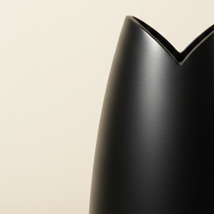 Luxury <b>Matte</b> Black Metal Flower Vase Elegant Handcrafted Minimalist Design Home Decor <b>Table</b> Centerpiece Single Unit Only - Product Image 6