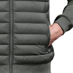 <b>Men's</b> Fashion Hybrid Quilted <b>Jacket</b> Funnel Neck <b>Lightweight</b> Padded Warm Outdoor Winter Technical Wind Resistant Casual <b>Jacket</b> - Product Image 6