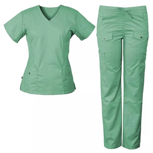 Premium Butter-Soft <b>STRETCH</b> Women's Mock <b>Wrap</b> Scrub Set Customize Hospital Nurse Uniform Jogger Pants Nursing Medical Workwear - Product Image 6