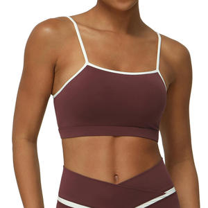 Soutien-gorge Cami Personnalisé pour Femme en Tissu Doux Uni, Bretelles Fines, Confortable pour Usage Quotidien, Tissu Extensible, Fabricant OEM ODM en Gros - Product Image 6