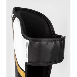 Protège-tibias en PU pour adultes, noir, or, blanc, fermeture à lacets, légers, écologiques, réglables, équipement de protection pour les sports en toutes saisons - Product Image 4