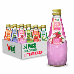 Bebida de jugo de Cojo con gelatina y nata de coco para VINUT 10,8 FlOz Paquete 24 muestras gratis disponibles Proveedor mayorista - Product Image 1