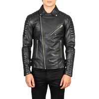 Blouson aviateur en cuir pour homme, personnalisable, respirant, à séchage rapide, avec col en fourrure amovible, en cuir de vachette, pour l'hiver