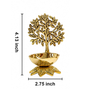 Bol décoratif Arbre de Vie doré, finition laiton, centre de table, décoration intérieure Arbre de Vie, statue Arbre de Vie dorée, bol décoratif - Product Image 3