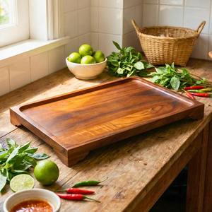 Best Selling Wooden Serving <b>Tray</b> For Daily Use Food Beverage <b>Tea</b> Coffee And Snack Serving <b>Tray</b> For Home Available For Sale - Product Image 4