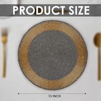 Nouveau design, set de table en perles de verre faites à la main, antidérapant, résistant à la chaleur, pour la salle à manger et la décoration des fêtes