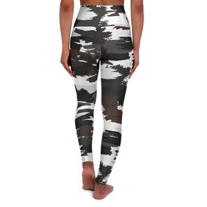 กางเกงเลคกิ้งเอวสูงสำหรับผู้หญิงกางเกงโยคะฟิตเนสพิมพ์ลายพราง - Product Image 3