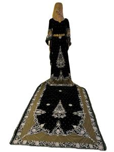 ชุดเดรสเจ้าสาวคลาสสิกทรงเมอร์เมด/ทรัมเป็ต ยาวแบบมาตรฐาน ประดับด้วยลูกปัด - Product Image 4