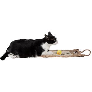 Tiragraffi per Gatti Eco-Natural con Tappeto Sospeso in Sisal e Juta, Lounge e Giocattolo Inclusi - Product Image 2
