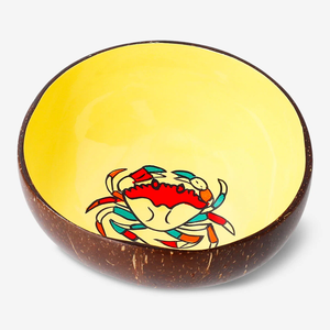 Wholesale Hand-painted Lacquered Coconut Shell Bowl for Entryway Table, Dessert <b>Container</b> made from Vietnam - Product Image 4