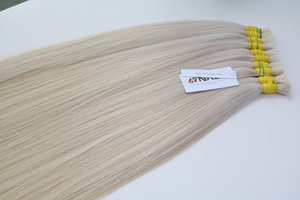 Extensiones de cabello a granel más vendidas cabello vietnamita Double Drown 100 gramos colores claros 8 pulgadas - Product Image 2