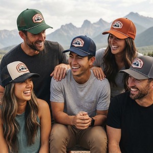 Casquette de baseball unisexe de haute qualité à 6 panneaux en maille 100 % coton, ajustable, bleue, pour adulte, 4 saisons, personnalisable avec broderie, style trucker - Product Image 4