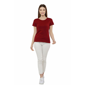 T-shirt pour femmes, simple, couleur unie, imprimé, col en V, hauts d'été, t-shirt pour femmes, mode, vêtements amples pour femmes - Product Image 6