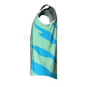 เสื้อบาสเก็ตบอลคุณภาพสูง ขายดี ผ้าโพลีเอสเตอร์ 100% สีพื้น แขนสั้น น้ำหนักเบา ระบายอากาศได้ดี - Product Image 6