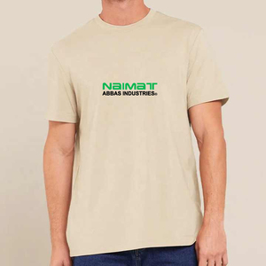 เสื้อยืดโอเวอร์ไซส์คุณภาพสูงสำหรับผู้ชาย พิมพ์โลโก้ได้ตามต้องการ แขนสั้น ผ้าฝ้าย 100% คอกลม ทรงวินเทจ สั่งทำแบรนด์ได้ เหมาะสำหรับใส่ลำลอง - Product Image 1