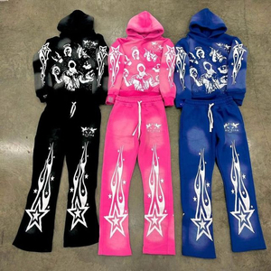 Conjunto de Sudadera con Capucha y Pantalones de Chándal Personalizados de Invierno 2026, 100% Algodón Grueso, Unisex, de Secado Rápido, Transpirable, Precios Bajos - Product Image 1