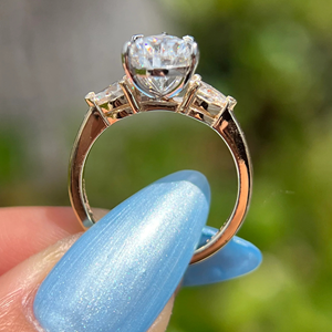 One Stone Pear Cut Lab-Grown Diamond Engagement Wedding <b>Ring</b> 2.20Carat Yellow <b>Gold</b> <b>14k</b> Party Gift Jewelry - Product Image 5