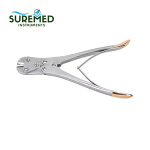 Pince coupante manuelle en carbure de tungstène pour plaques et fils chirurgicaux orthopédiques, 9,5 pouces, en acier inoxydable de qualité médicale, haute précision - Product Image 2