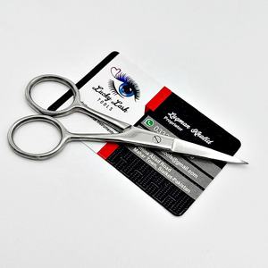 Professionnel personnalisé étiquette chanceux cils outils Kit d'extension de cheveux ciseaux outils d'extension de cheveux en acier inoxydable de qualité chirurgicale - Product Image 2