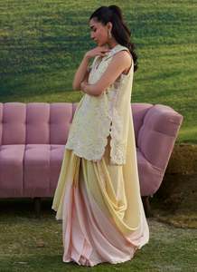 Blusas Étnicas de Seda Pakistaníes de Última Moda, Formales, para Fiesta, Largas hasta el Suelo, de Secado Rápido, Sin Arrugas, para Todas las Temporadas - Product Image 3