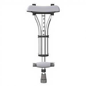 KS Béquille 3-en-1 pour les aisselles, réglable en hauteur, en alliage d'aluminium, portable, avec pieds antidérapants pour le soutien de la mobilité - Product Image 4