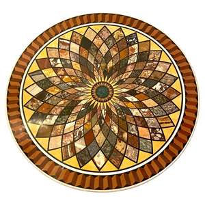 Tablero de mesa de centro con incrustaciones de Piedra Dura - Product Image 3