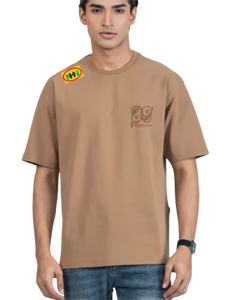 เสื้อยืดวินเทจสไตล์ลำลองแบบยูนิเซ็กซ์ ล้างสีแบบแอซิดวอช สั่งทำได้ ขายส่ง ผู้ผลิตเสื้อผ้าจากบังกลาเทศ พิมพ์ลายอนิเมะ ไซส์พลัส ตัวอักษรพิมพ์ลายเรียบ - Product Image 5