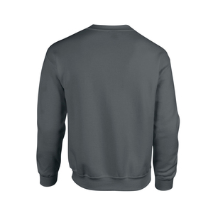 Sweat-shirt à col rond pour homme Coupe classique Tricoté Couleur unie Vêtement décontracté pour l'hiver Gris 100% coton 300g - Product Image 3