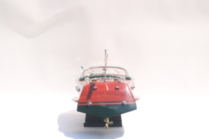 เรือใบจำลอง RIVA ARISTON (สีน้ำเงินเข้ม) ทำมือจากไม้ งานสั่งทำพิเศษ ตั้งโชว์ได้ ตกแต่งธีมมหาสมุทร ของสะสมและงานศิลปะ - Product Image 2