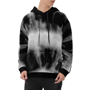 Sweat-shirt surdimensionné personnalisé tie-dye en molleton de coton épais, lavage vintage, streetwear, hiver, éco-responsable - Product Image 3